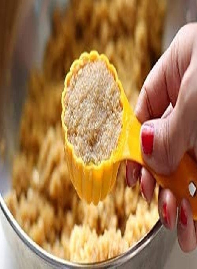 Rinkle Trendz Kitchen Tool Mould Dough Press for Gujiya Kachori Samosa Prasad Mud Scoop, Plastic - Image 5