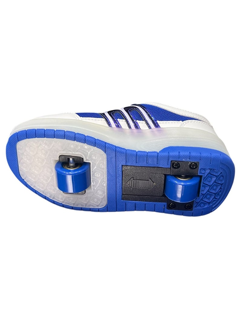 Top Gear Top Gear Kids Roller Skate TG 9003 – 2-in-1 with LED Light, PVC Wheels, Rubber Sole, Canvas Material – Fun & Stylish Skating for Kids  - Image 1