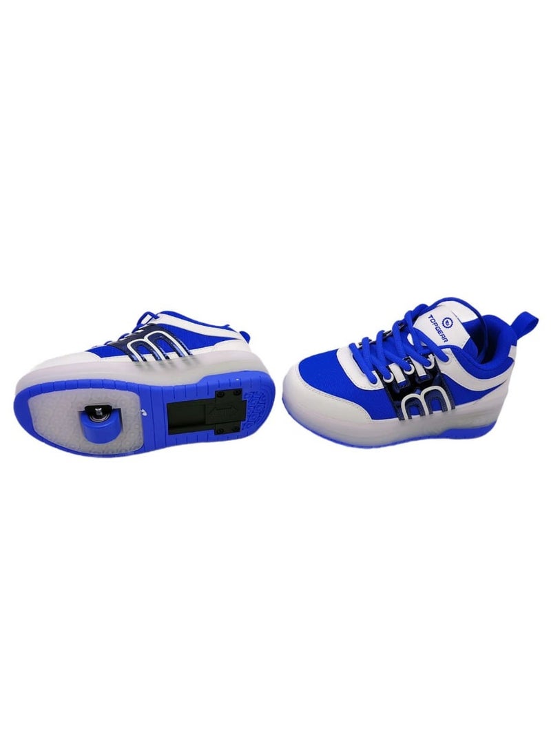 Top Gear Top Gear Kids Roller Skate TG 9003 – 2-in-1 with LED Light, PVC Wheels, Rubber Sole, Canvas Material – Fun & Stylish Skating for Kids  - Image 3