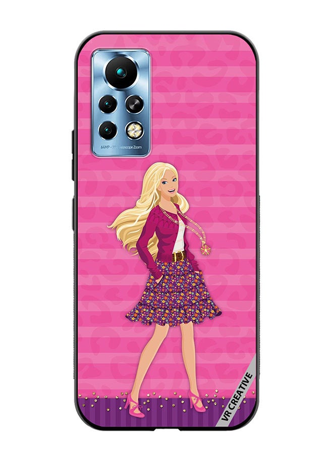 VR CREATIVE Protective Case Cover For Infinix Note 11 Pro Barbie Design Multicolour - Image 1