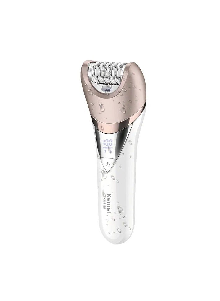Kemei KM-7115 Waterproof 6-in-1 Hair Removal Device White - Image 2