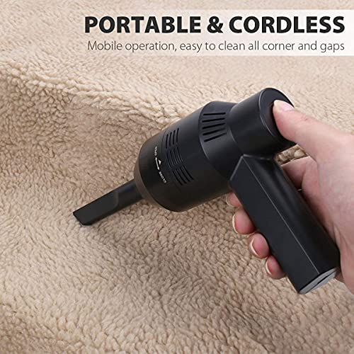 Honlibey New Cordless Mini Computer Vacuum, Portable Vacuum Cleaner Keyboard Cleaner Kit - Cleaning Dust, Hairs, Crumbs, Scraps, Ash for Laptop, Keyboard, Computer,Car, Pet House, Sewing Machine - Image 3