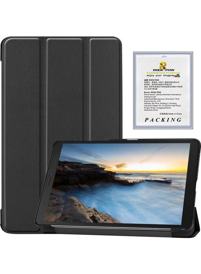 Protective Flip Case For Samsung Galaxy With Trifold Stand Auto Wake Sleep Shockproof Cover Black - Image 1