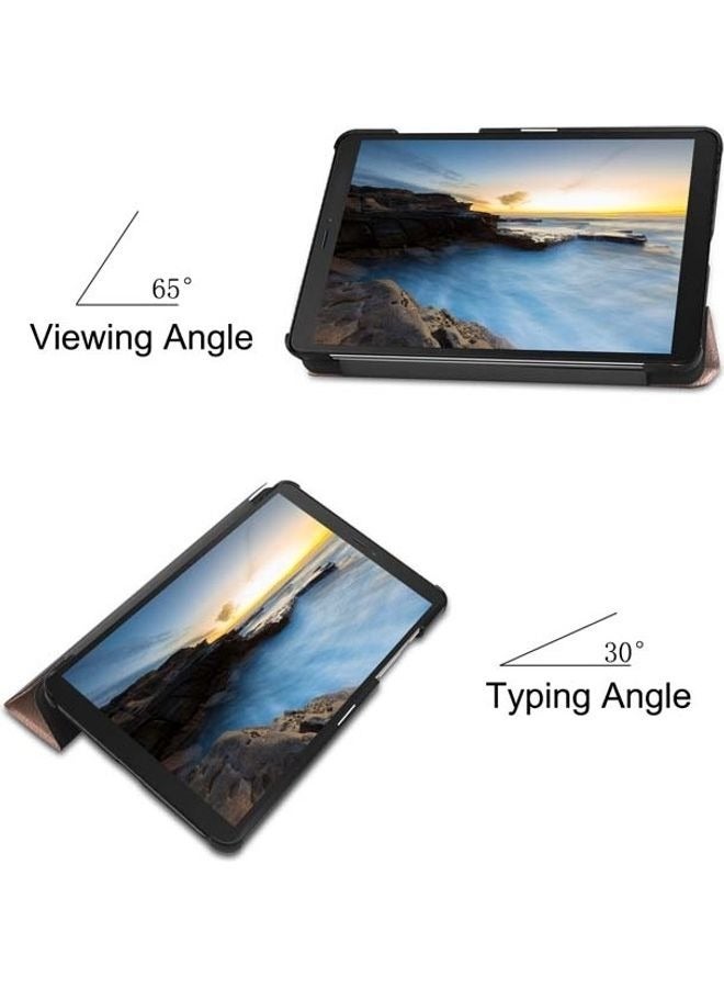 Protective Flip Case For Samsung Galaxy With Trifold Stand Auto Wake Sleep Shockproof Cover Black - Image 3