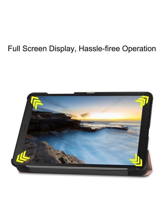 Protective Flip Case For Samsung Galaxy With Trifold Stand Auto Wake Sleep Shockproof Cover Black - Image 4