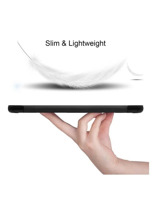 Protective Flip Case For Samsung Galaxy With Trifold Stand Auto Wake Sleep Shockproof Cover Black - Image 5