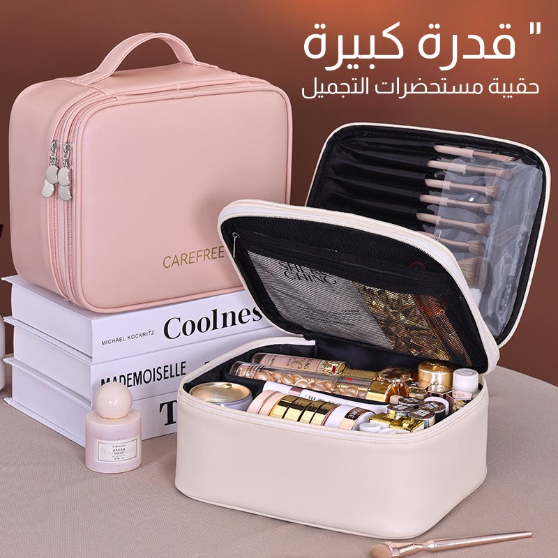 حقيبة مكياج كبيرة بطبقتين - Image 2