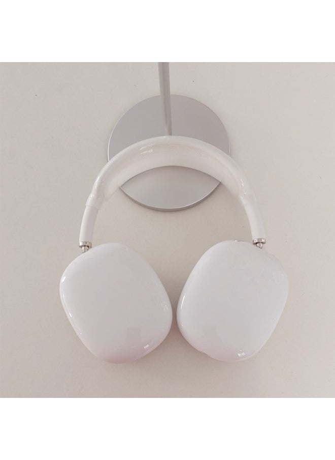 Generic - Simple Personalized Solid Color Apple Airpods Max Headset Protective Case For Men And Women Drop-resistant Ear Movers For Instagram-Specifications:Solid White - Image 1