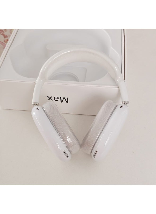 Generic - Simple Personalized Solid Color Apple Airpods Max Headset Protective Case For Men And Women Drop-resistant Ear Movers For Instagram-Specifications:Solid White - Image 1