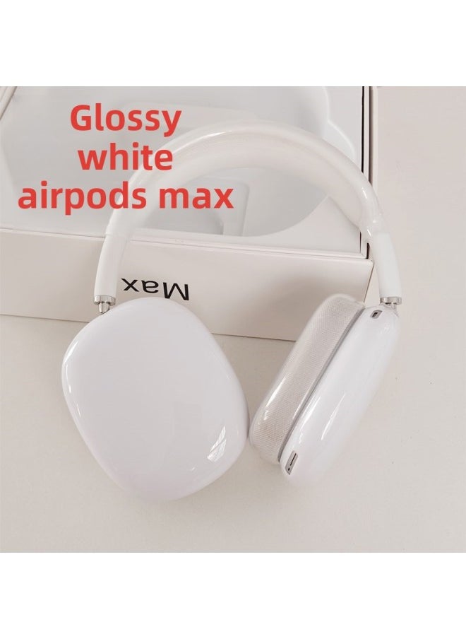 Generic - Simple Personalized Solid Color Apple Airpods Max Headset Protective Case For Men And Women Drop-resistant Ear Movers For Instagram-Specifications:Solid White - Image 1
