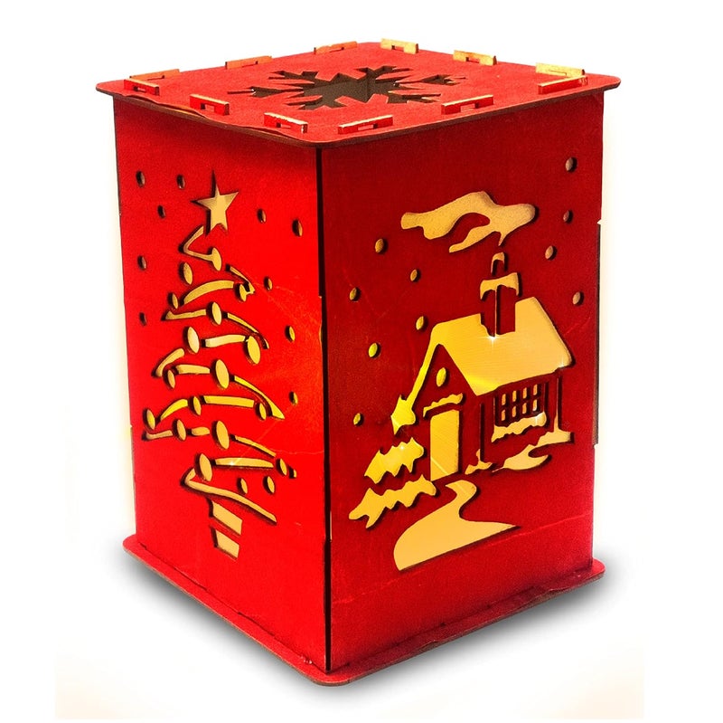 SOLOBOLO Christmas Candle Light Dinner Decoration Set Table Items Xmas Candle Light Gift Box - Image 2
