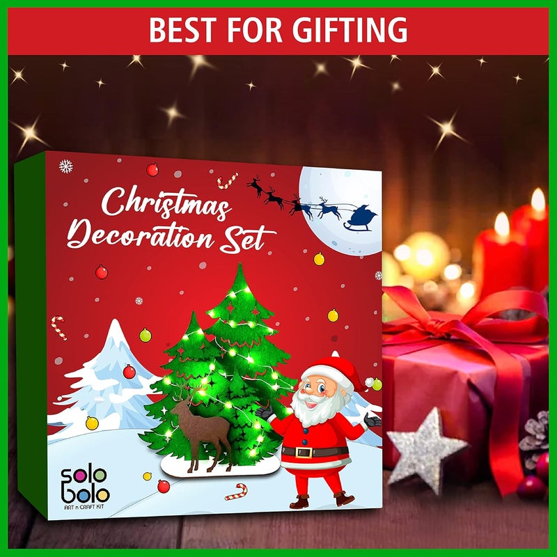 SOLOBOLO Christmas Candle Light Dinner Decoration Set Table Items Xmas Candle Light Gift Box - Image 5