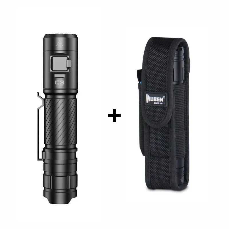 وبين مصباح يدوي Wuben C3 LED Flashlight Type-C Rechargeable High-powerful Troch Light 1200LM With Battery Waterproof Camping Lantern - Image 1