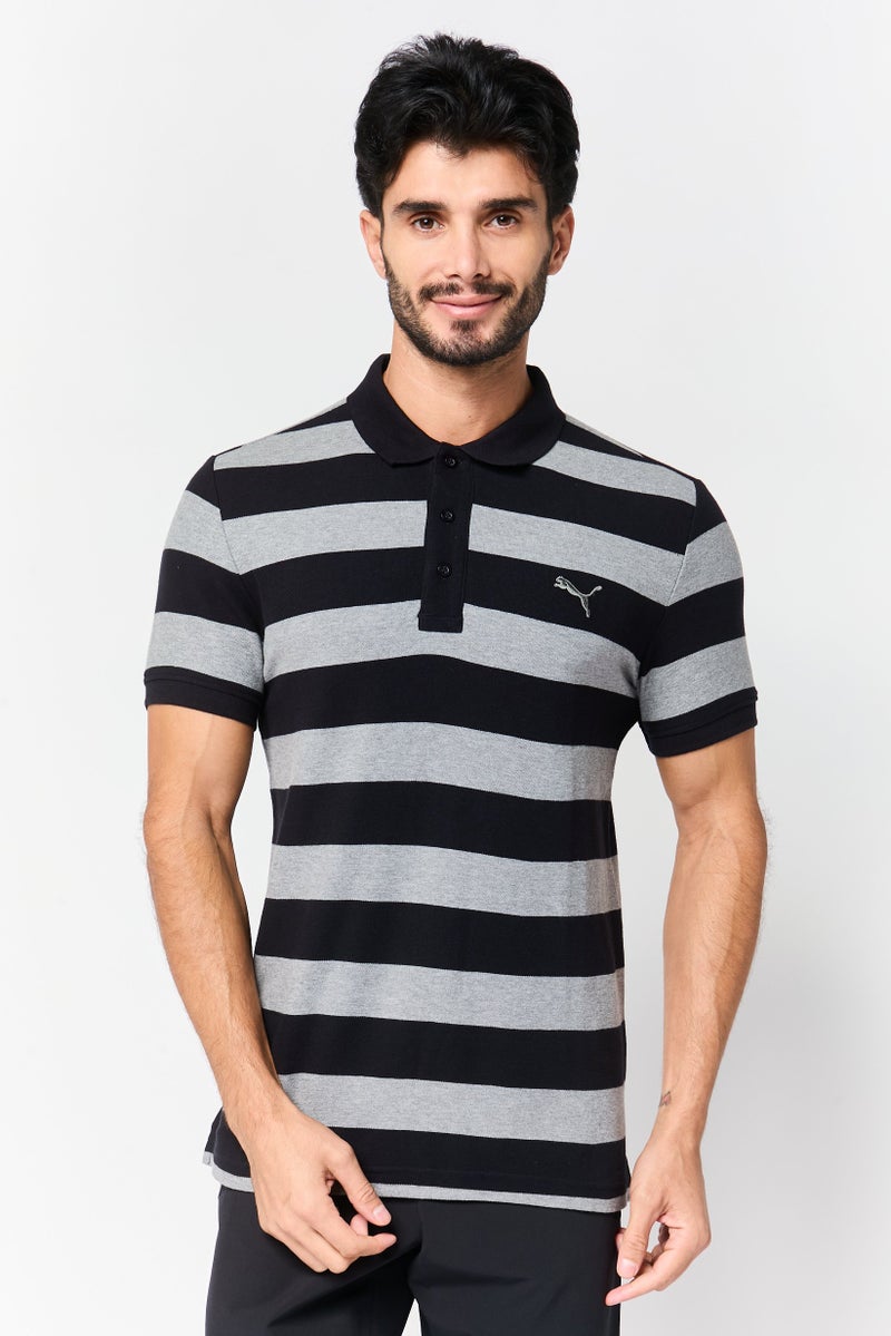 PUMA Men Slim Fit Short Sleeve Outdoor Polo Shirt, Multicolor - Image 1