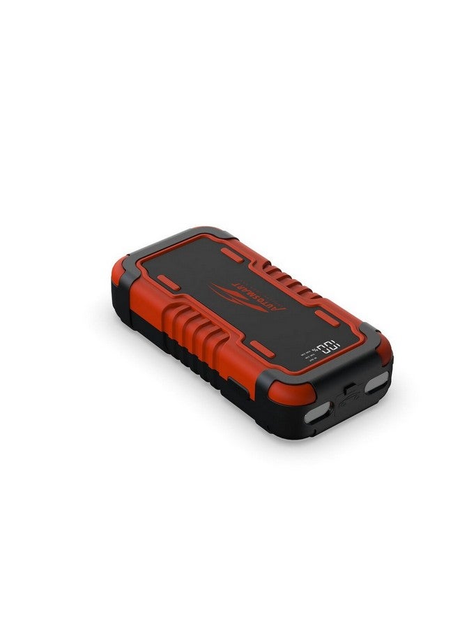 أوتو سمارت بطارية احتياطية 16000 مللي أمبير/ساعة بمنفذي USB مع ضوء LED باللونين الأسود والبرتقالي 10.3 × 13.2 × 26.4 سم ET08 - Image 4