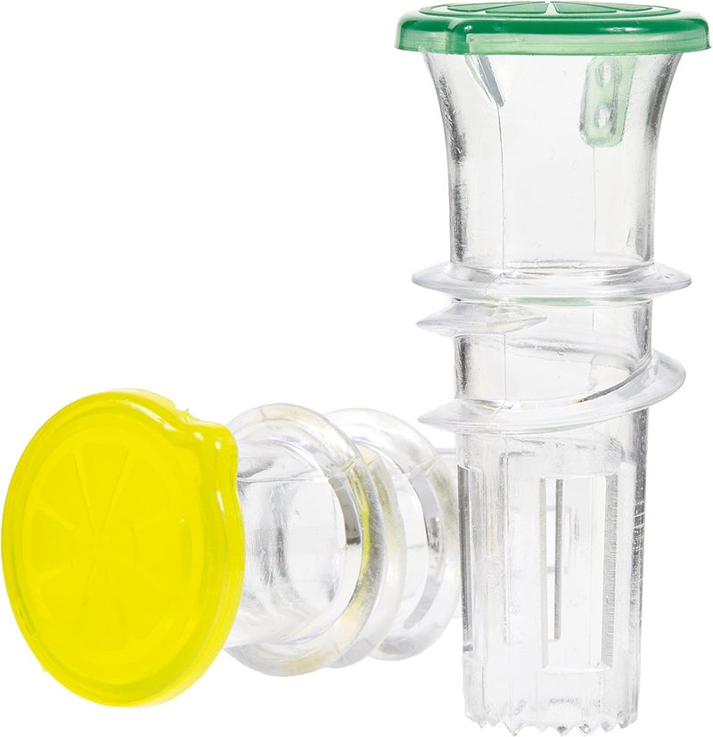 YZC COLLECTION YZC Lemon Squeezer – 2-Pack Lemon-Juicer – BPA-Free Plastic Lime Juicer– Compact Juice Extractor Citrus Press with Lid – Squeeze Lime for Cocktails, Drinks - Image 1