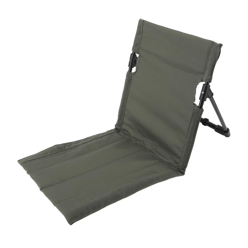 fannay Beach Lounger Chair, 600D Oxford Cloth Folding Beach Lounge Chair Compact Shoulder Strap with Back Support for Outdoor Activities (OD Green) - Image 1