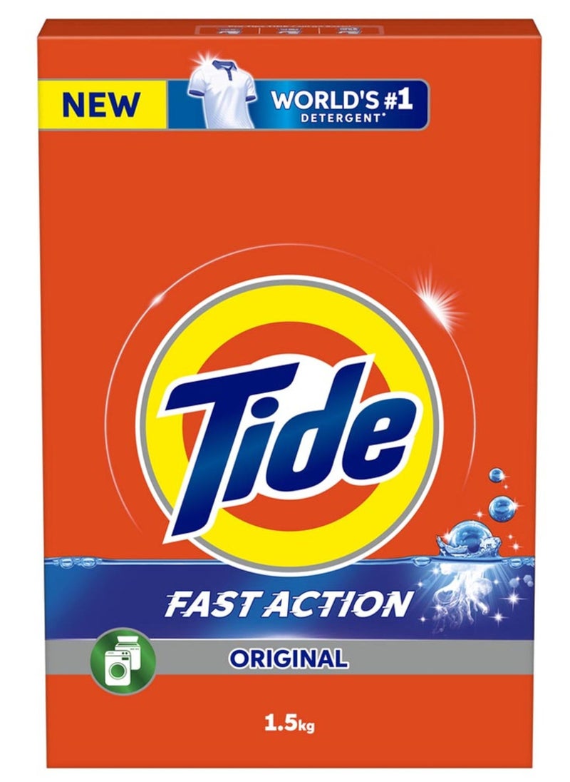 Tide - Tide Automatic Powder Laundry Detergent Original Scent 1.5kg - Image 1
