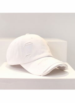 Excefore Blue Vintage Distressed Hat Washed Baseball Cap Adjustable Cotton Dad Hat for Men Women  - Image 2