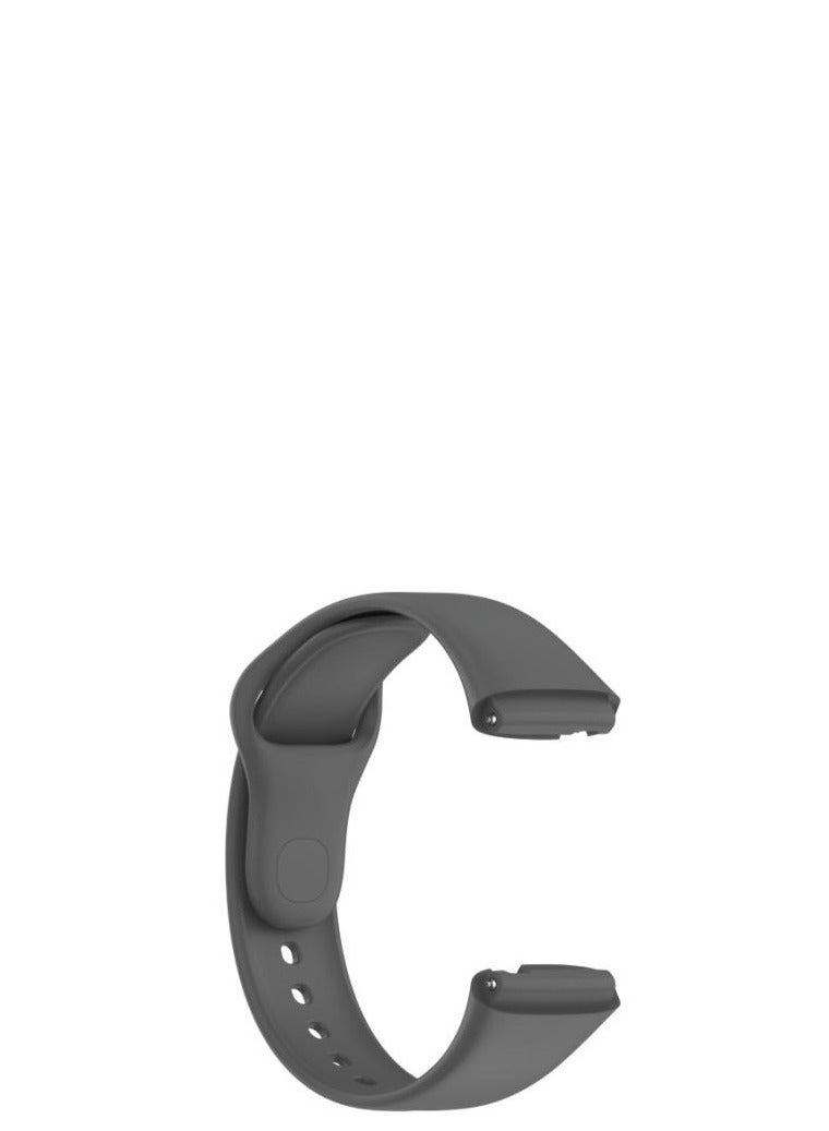 Silicone Sport Band For Red Mi Watch 3 Active Rubber Wrist Strap Gray - Image 1