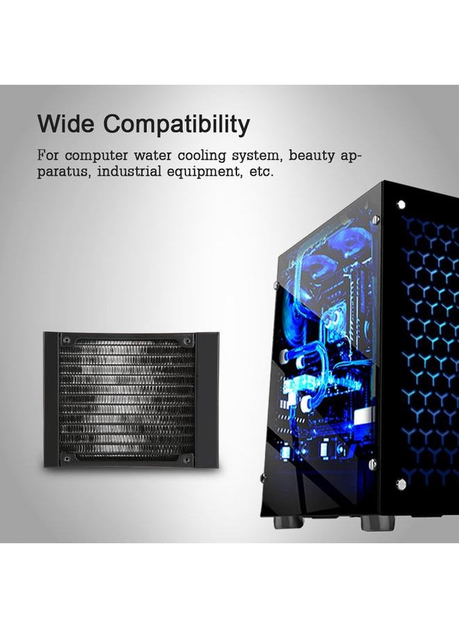 Fast Heat Dissipation PC Heat Exchanger 12 Tubes Durable Computer Heat Exchanger - 120mm
