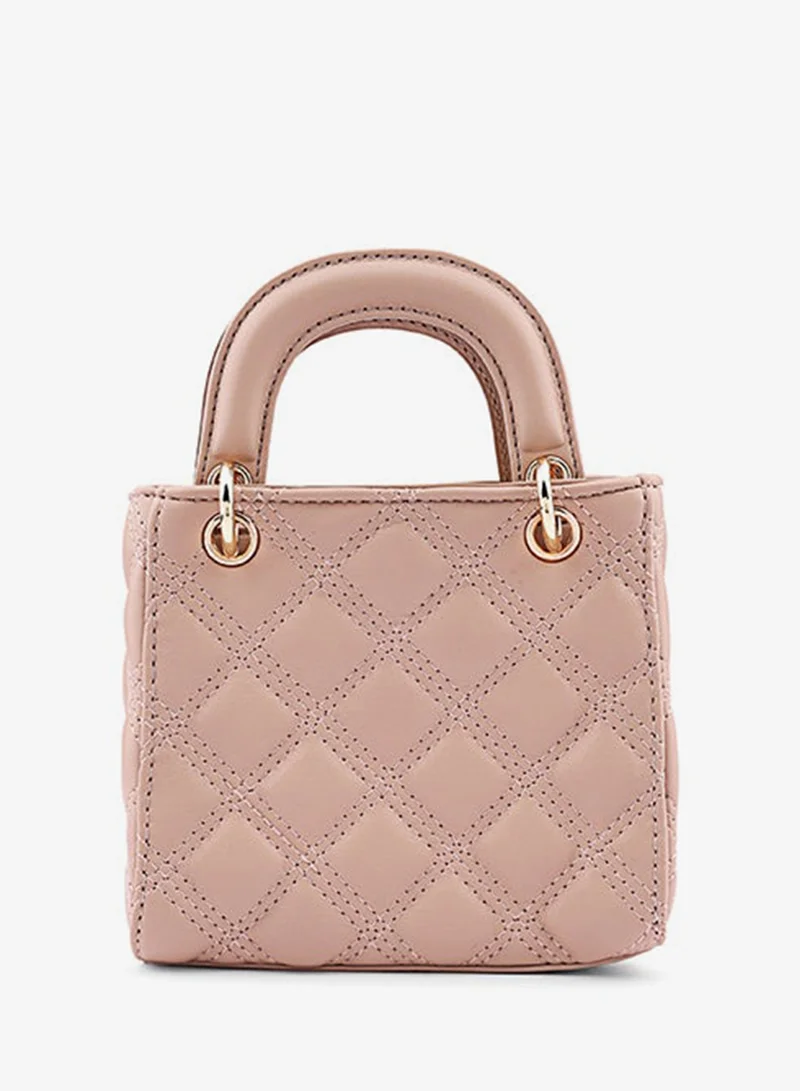 Cuple Nude Tween Girls Quilted Top Handle Bag for Women | Best Price UAE