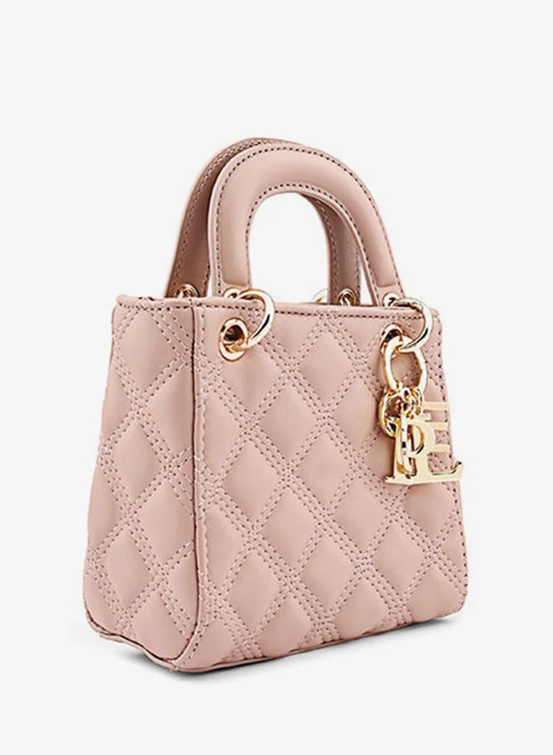 Cuple Nude Tween Girls Quilted Top Handle Bag for Women | Best Price UAE