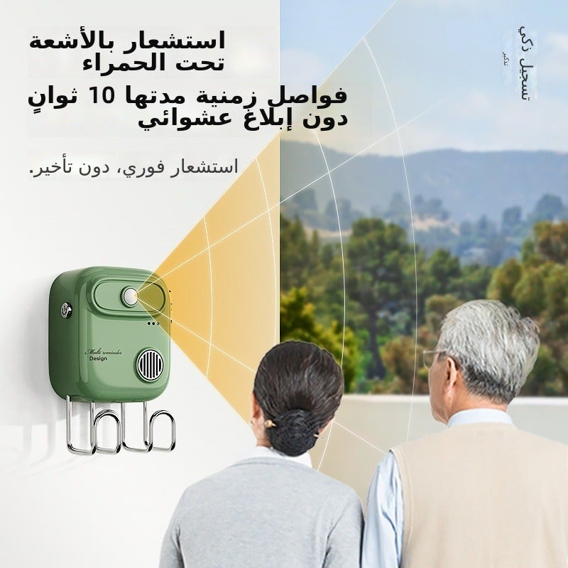 KHBOV Reminder device, capable of recording intelligent voice reminders to prevent forgetting to bring keys when going out, wallet, elderly reminder sensor - Image 3