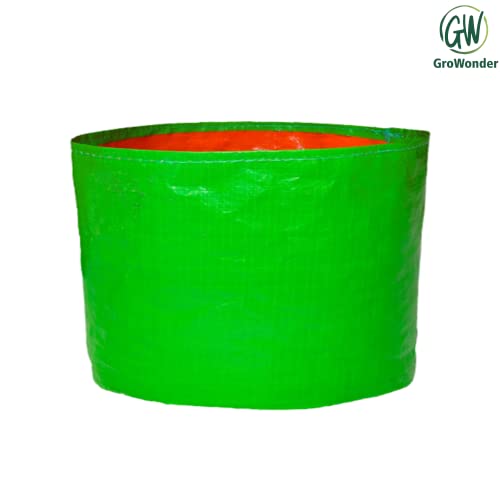 GroWonder Grow Bags 12x12 inch, Plant Bags for Home Garden, Terrace Gardening Vegetable Planting Pots, Woven Fabric Leafy Fruits Growing Containers, Pack of 5 - Image 2