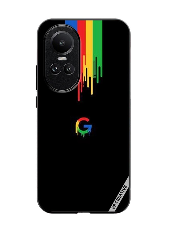 VR CREATIVE Protective Case Cover For Oppo Reno 10 Google Design Multicolour - Image 1