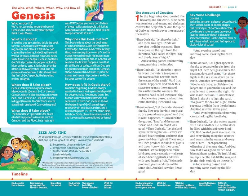 NLT Go Bible for Kids, Leatherlike, Teal Ocean - Image 4