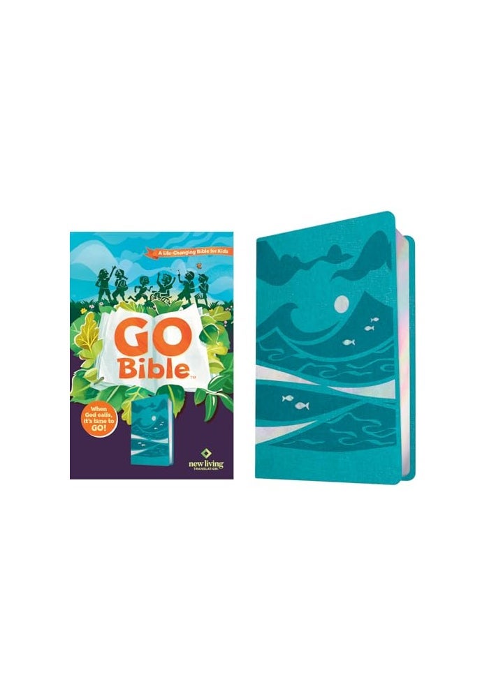 NLT Go Bible for Kids, Leatherlike, Teal Ocean - Image 1