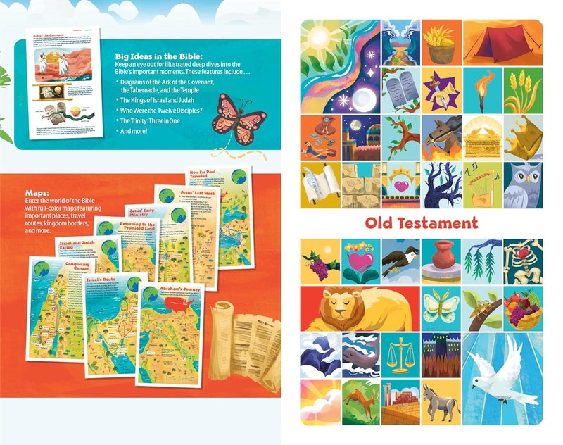 NLT Go Bible for Kids, Leatherlike, Teal Ocean - Image 3