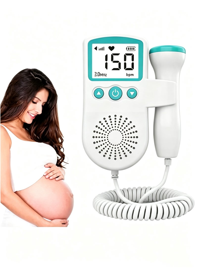 Halamine Fetal Heart Rate Monitor, PortableUltrasound Doppler - Image 3