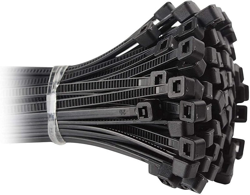 SCHOFIC Cable Zip Ties Heavy Duty 450 MM [Size 18 INCH], Ultra Strong Plastic [Polyamide] Wire Ties with 49 Pounds Tensile Strength, Nylon Tie Wraps with 4.8 MM Width (50, BLACK) - Image 5