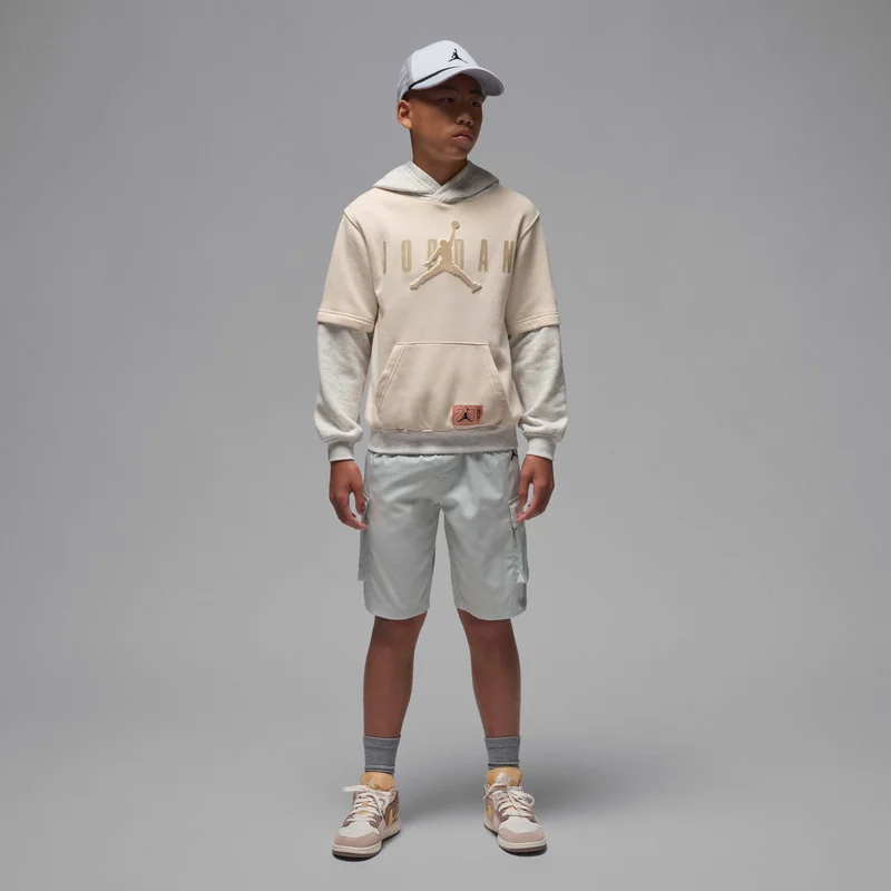 Jordan Brown Kids' MJ Future Flight Hoodie  | Best Price UAE