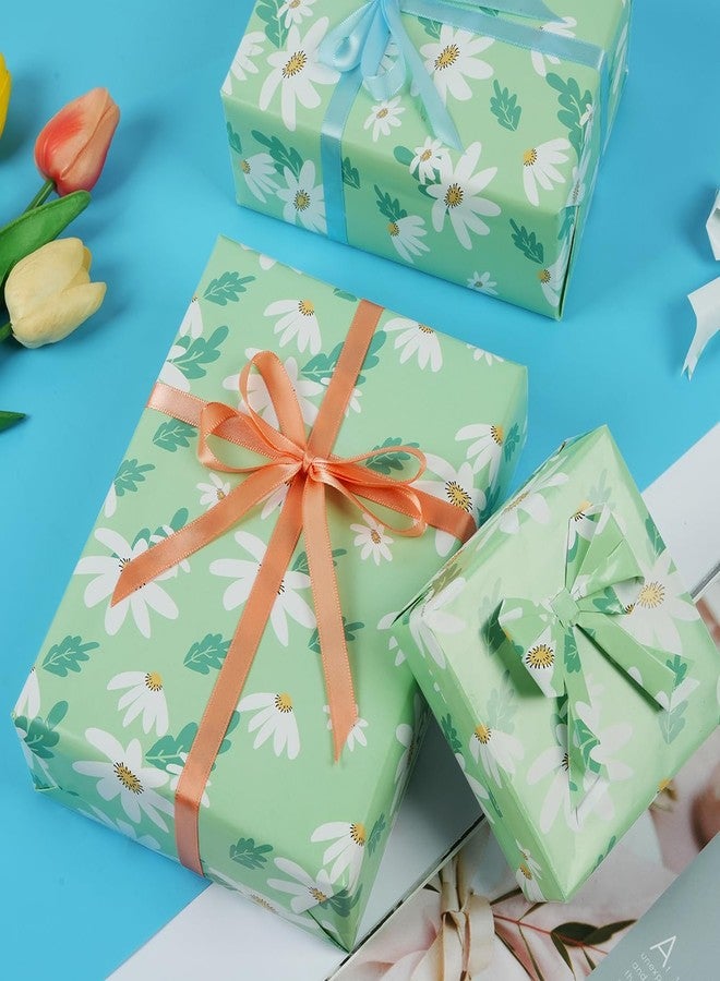 KESTAR Gift Wrapping Paper, Folded 6 Sheets Daisy Wrapping Paper for Kids Women Men, Recycled Gift Wrapping Paper Sheets for Birthday Holiday Party, 20×28inch Each Sheet - Image 3