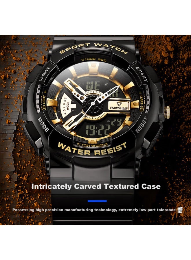 Fairwhale Watch For Men, Women, Students, Mechanical Style, Children's Electronic Watch, Dual Display, Waterproof, Luminous, Domestic Watch 4300, Back-to Gift - Image 3