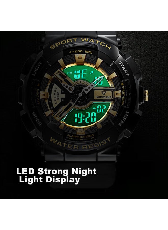Fairwhale Watch For Men, Women, Students, Mechanical Style, Children's Electronic Watch, Dual Display, Waterproof, Luminous, Domestic Watch 4300, Back-to Gift - Image 4