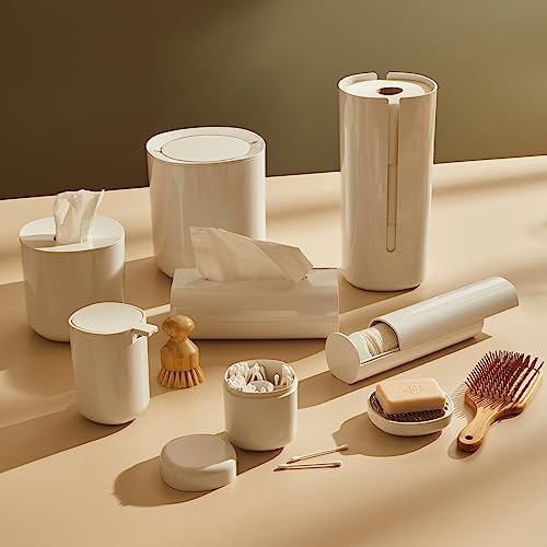 Alessi Birillo Cotton Swabs Holder Aleesi PL09 W Birillo Cotton Swabs Holder, White - Image 4
