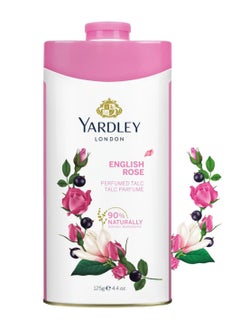 Yardley London English Rose Perfumed Talc 250g  - Image 1