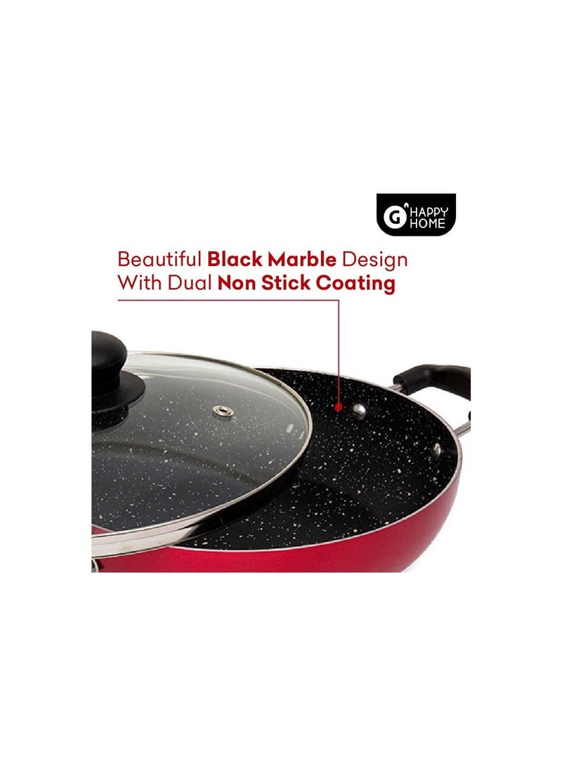 Happy Home G Happy Home Kadahi Non Stick 24cm with Induction base - Image 4