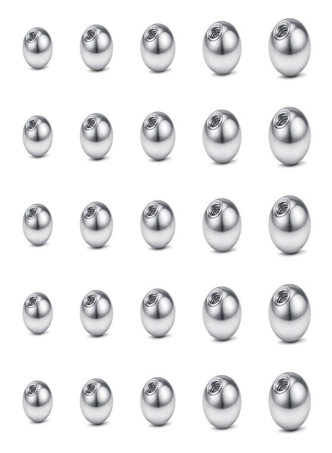VCMART 16G 18G Metal Replacement Balls Externally Threaded Piercing Balls for Lip Septum Nose Cartilage Tragus Helix Daith Rook Ear Piercing Jewelry 3-8mm Body Jewelry Piercing Barbell Parts - Image 1