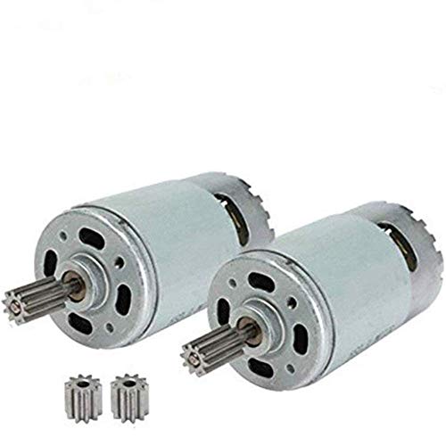 weelye 2 Pcs 24V 30000RPM Childrens Powered Wheel Electric Motor24 Volt Motor Drive Engine Accessory for Car Children Ride on Toys Replacement Parts - Image 1