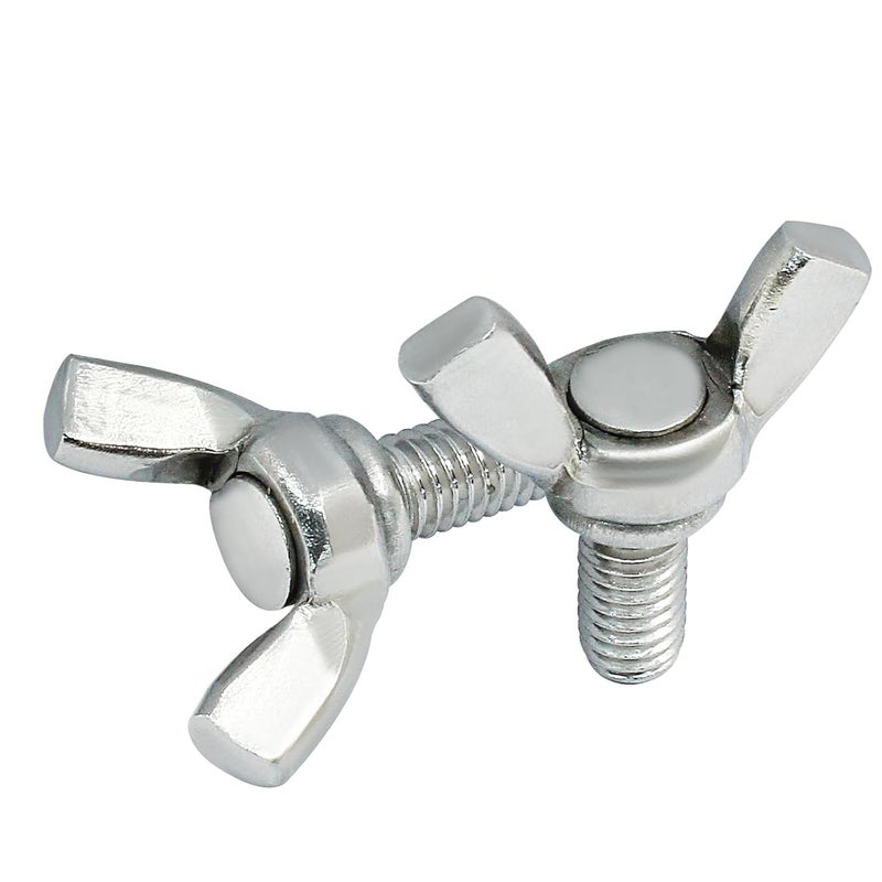 Dijedev M6*12 Wing Butterfly Screws Bolts, 10 Pcs Stainless Steel Wing Bolt, Machine Fastener, Thumb Hand Screws for Electronic Equipment - Image 5