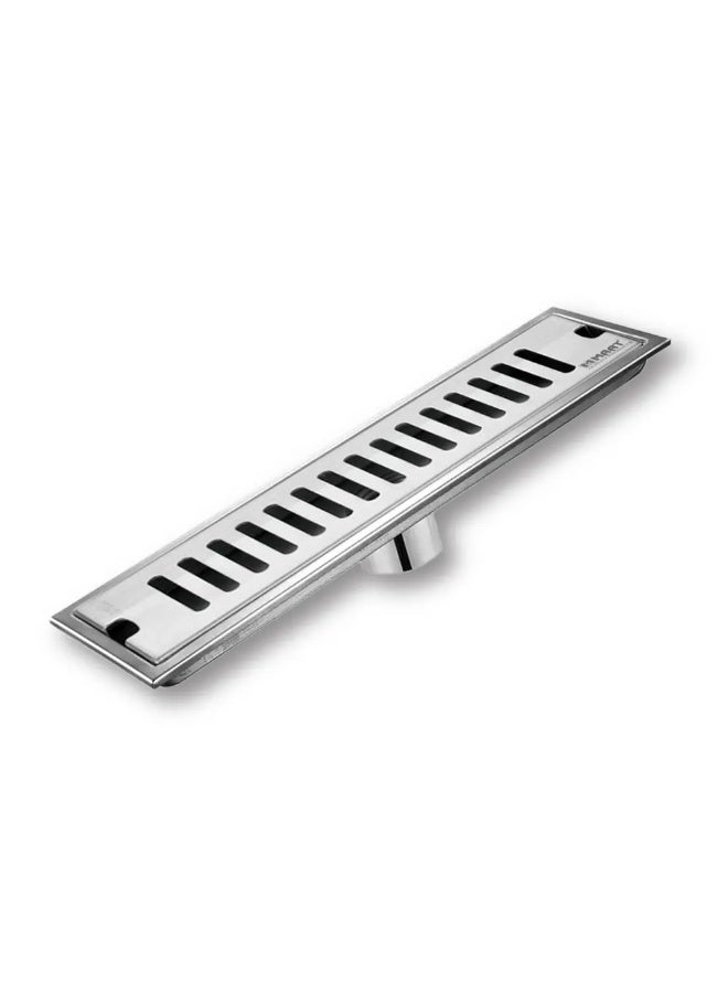 MAAT 40cm SS 304 Floor Drain with Waste Trap & Hook | Heavy-Duty Stainless Steel Drain for Bathroom, Kitchen & Balcony - Image 1