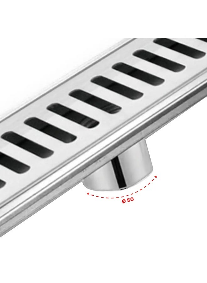 MAAT 40cm SS 304 Floor Drain with Waste Trap & Hook | Heavy-Duty Stainless Steel Drain for Bathroom, Kitchen & Balcony - Image 3