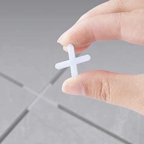 UtySty 2000 Pack Tile Spacers 1/12'' 2mm Gaps Ceramic Wall Floor Tile Spacer Cross Spacing Installation Laying Joint Retaining Separators Tool for Tiling Positioning Clip Leveling System Construction - Image 4