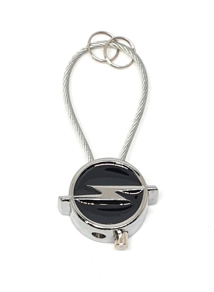 Service Zone Zinc Alloy Metal 3D Logo Keychain For Opel - Image 1