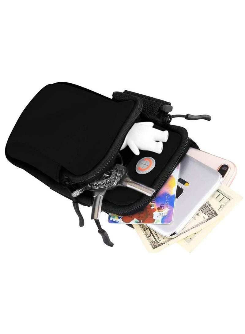 كابتن تيك Waterproof Sport Arm Bag, Running Armband Phone Holder Bag, Fitness Armband with Adjustable Band and Headphone Slotfor, For Jogging, Yoga, Hiking, Running Camping - Image 4